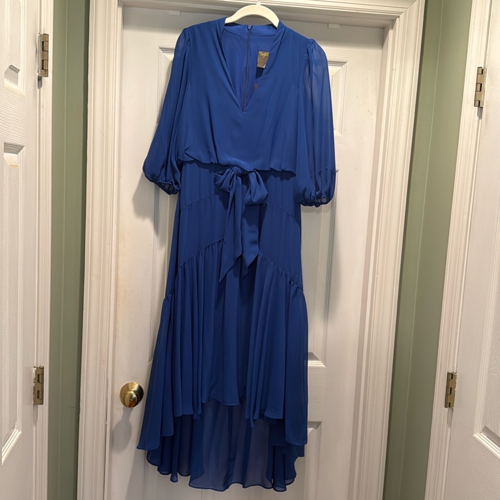 Beautiful Blue, Taylor, high-low dress. Size extra small.